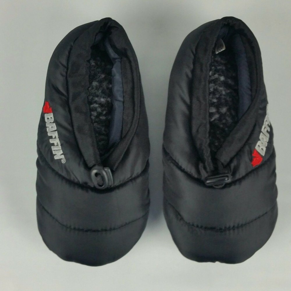 Baffin Youth Medium Cush Slipper, Black - Size YM